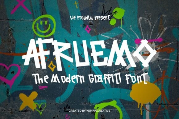 Afruemo Font: Testing a Graffiti Typeface for Branding