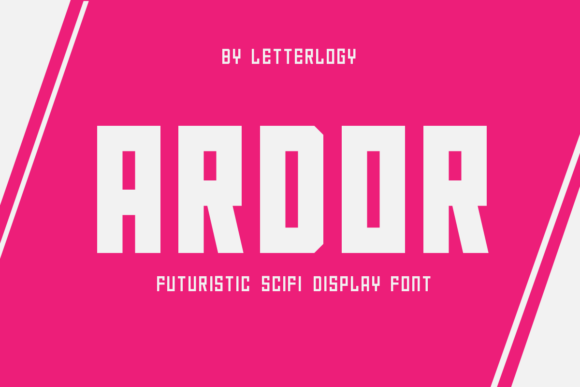 Ardor: A Futuristic Display Font That Elevates Editorial Design