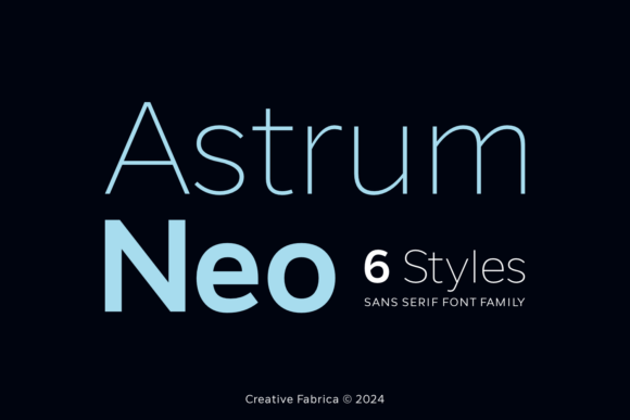 Astrum Neo: A Modern Display Font for Clean Branding Projects