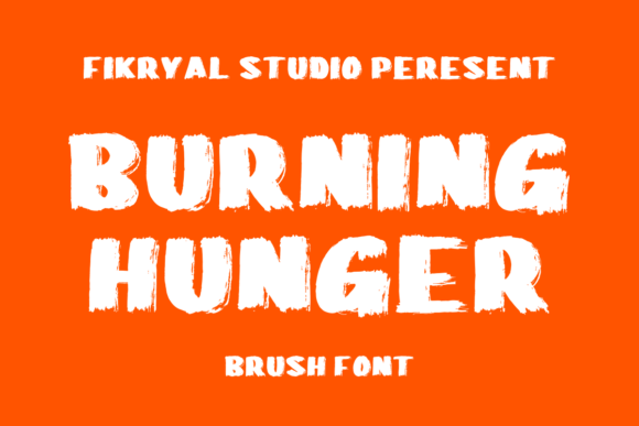 Burning Hunger: A Bold Display Font for Modern Web Design Projects