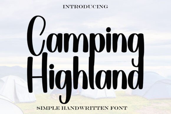 Camping Highland: A Sweet Handwritten Font for Joyful Branding Projects