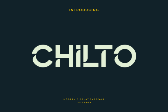 Chilto: A Futuristic Display Font for Crafters and Product Designers