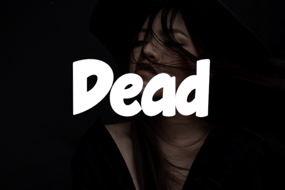 Dead: A Bold Display Font for Crafters and Product Designers