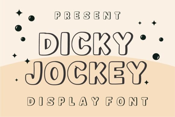 Dicky Jockey: A Playful Display Font for Makers and Creative Sellers