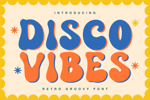 Disco Vibes Font: Retro Style for Handmade Products