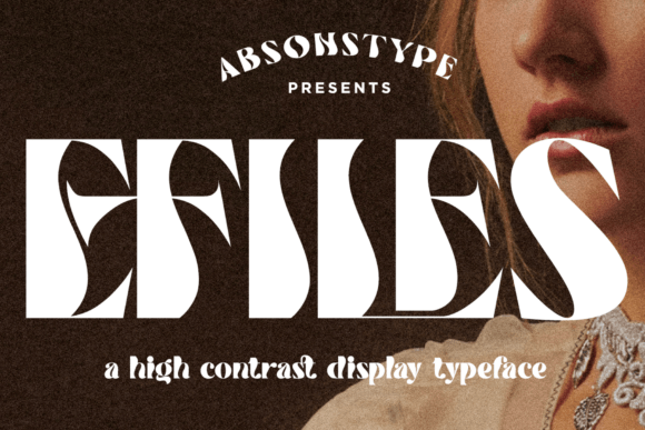 Efiles Font: Bold Display Typography for Makers