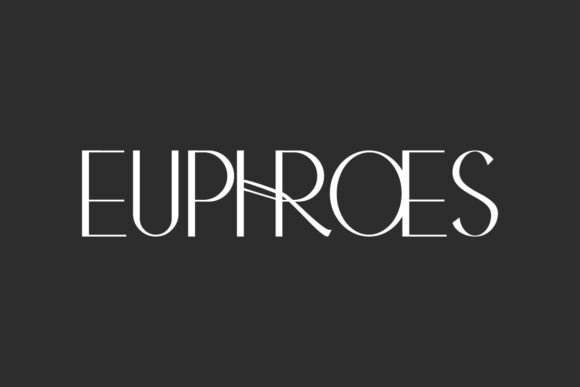 Euphroes: A Designer’s Take on This Display Font