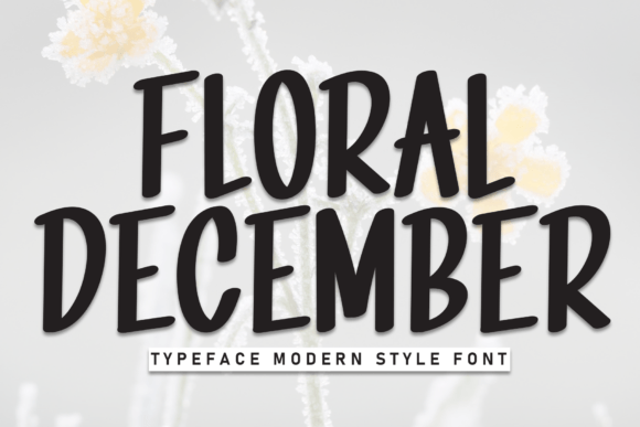 Floral December: A Sweet, Playful Display Font for Modern Web Design
