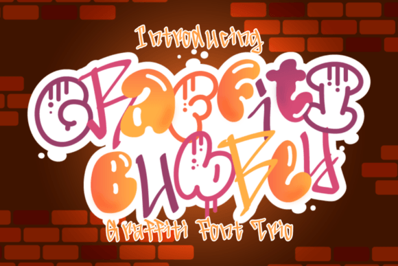 Graffiti Bubbly Font: Playful Type for Crafters