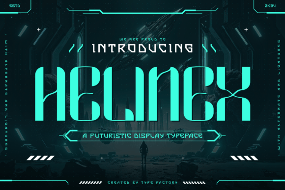 Helinex: The Futuristic Display Font for Bold Marketing Visuals