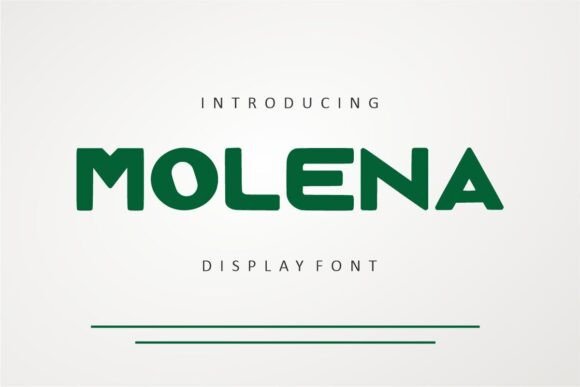 Molena: A Bold Display Font That Elevates Marketing Typography