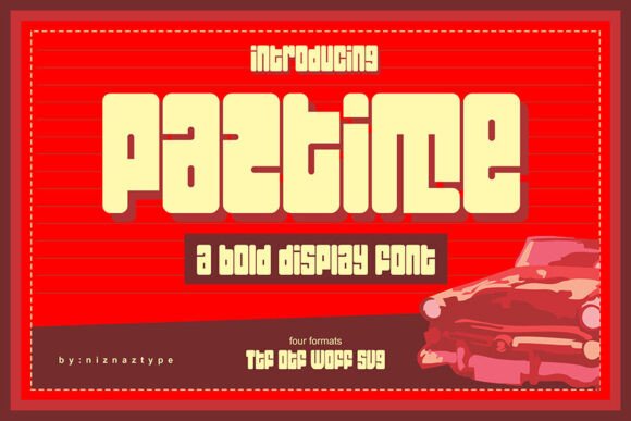 Paztime: A Joyful Display Font for Editorial Design