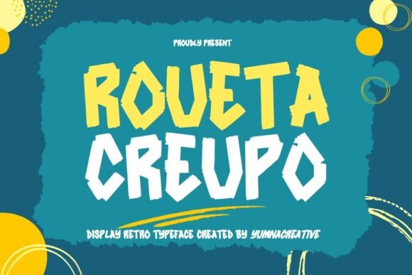 Roueta Creupo: A Retro Display Font That Elevates Your Brand Identity
