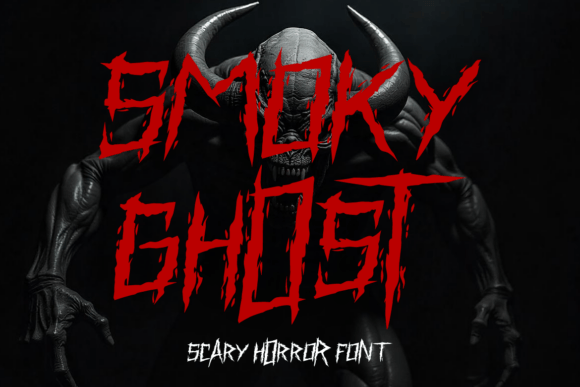 Smoky Ghost Font: Edgy Horror Type for Makers