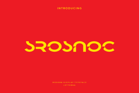Srosnoc: A Bold Display Font for High-Impact Design