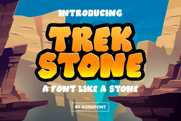 Trekstone: A Playful Display Font for Kids-Themed Web Design