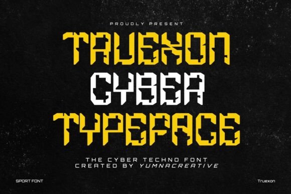 Truexon: A Bold Display Font for Modern Web Design and Digital Branding