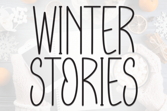 Winter Stories: A Handwritten Display Font for Warm Digital Branding