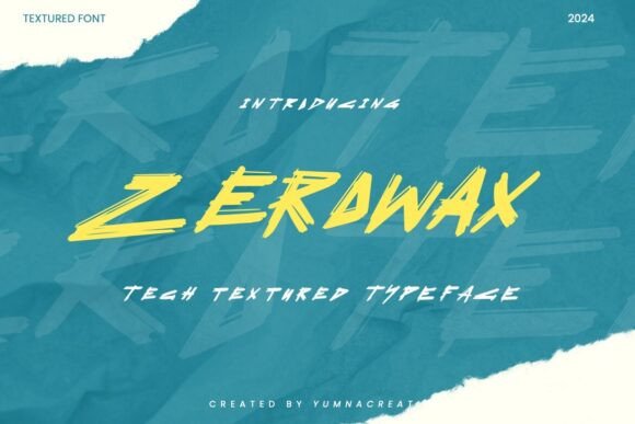 Zerowax: A Tech-Textured Display Font for Modern Web Design